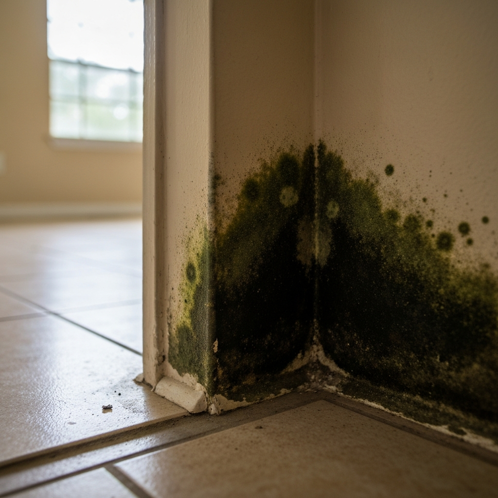 Mold on wall in Tampa home