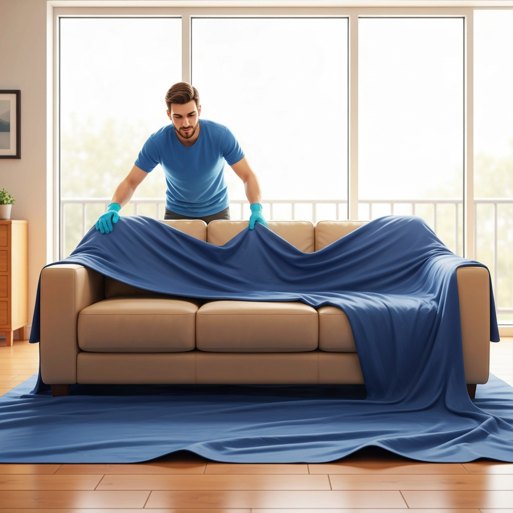 Prepping room for smoke removal