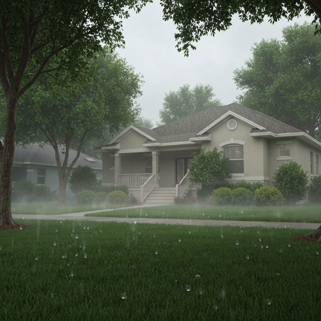 House in humid Tampa Bay air