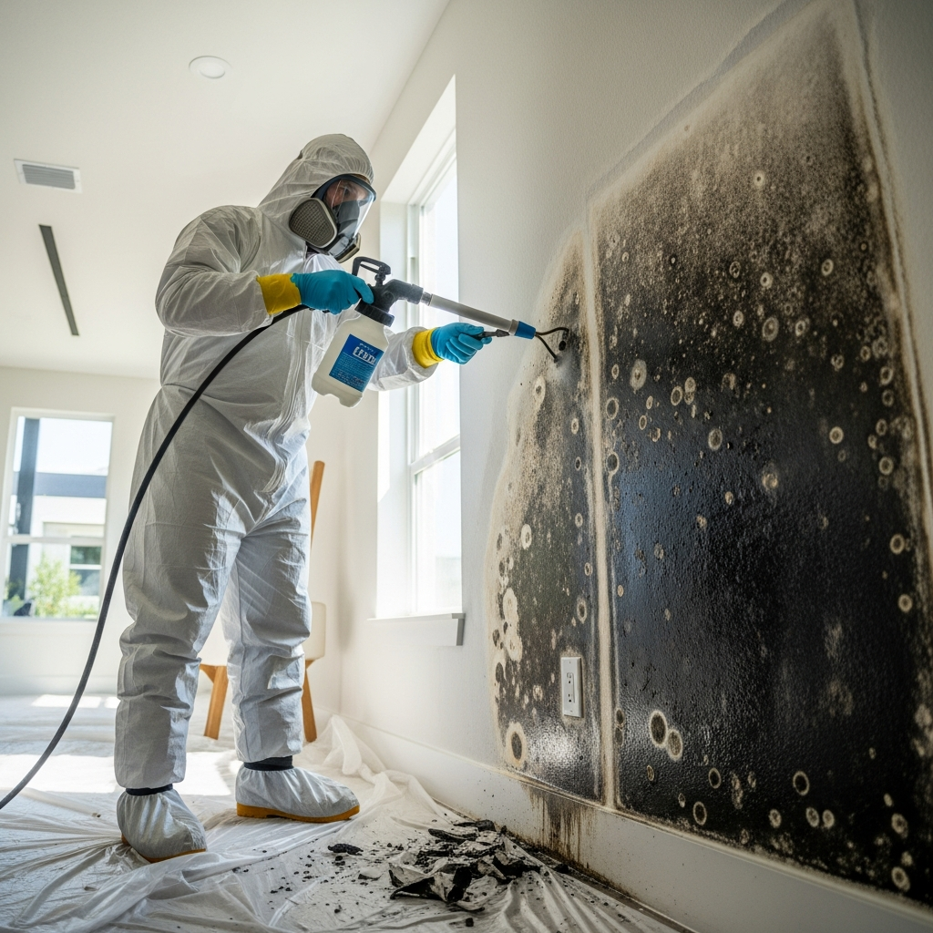 professional removing mold safely