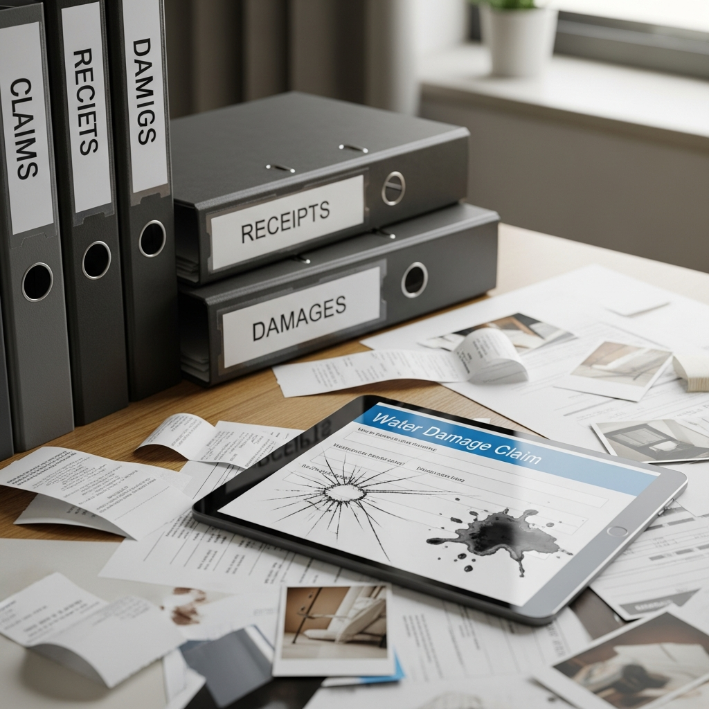 Organizing water claim documents